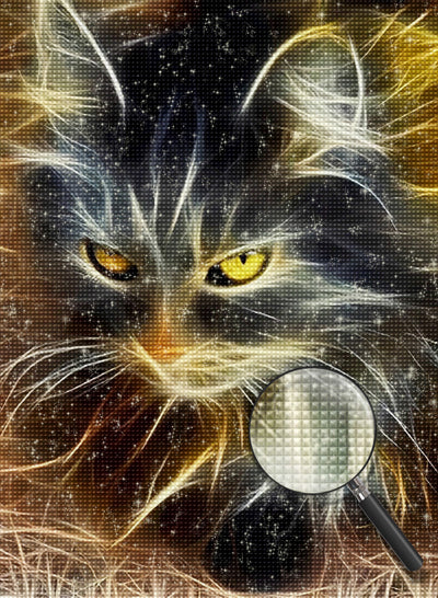 Abstrakte Katze Diamond Painting
