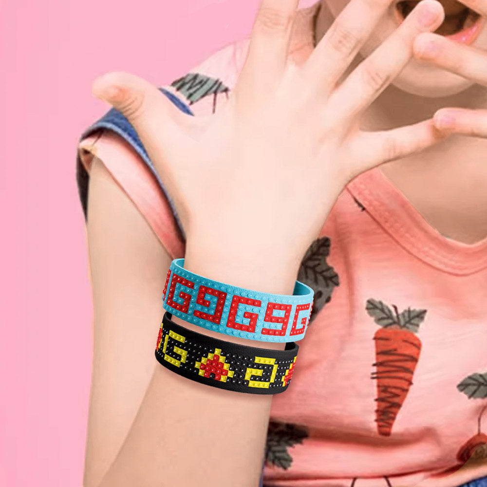 2 Stück Ethnische geometrische Muster Diamond Painting Armband
