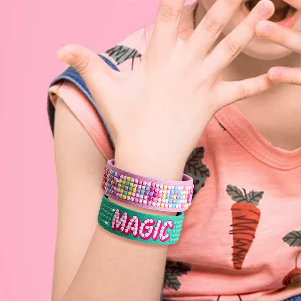 2 Stück Magischer Regenbogen Diamond Painting Armband