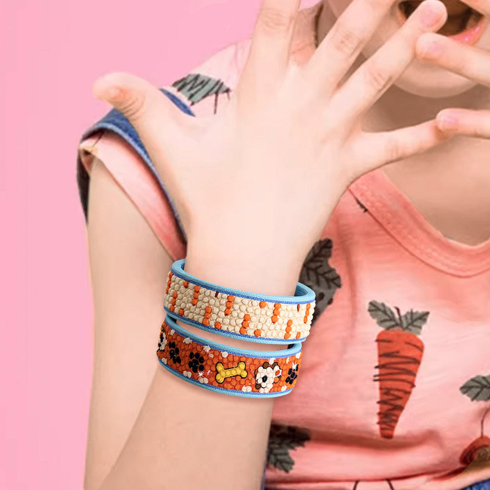 2 Stück Süßer Hund Diamond Painting Armband