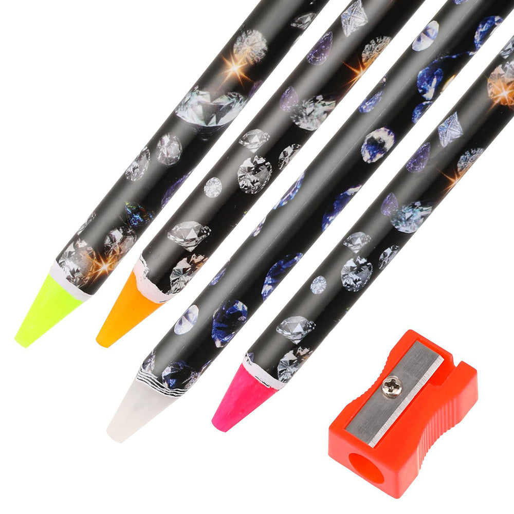 4 Stück Diamond Painting Stift Selbstklebend mit Anspitzer