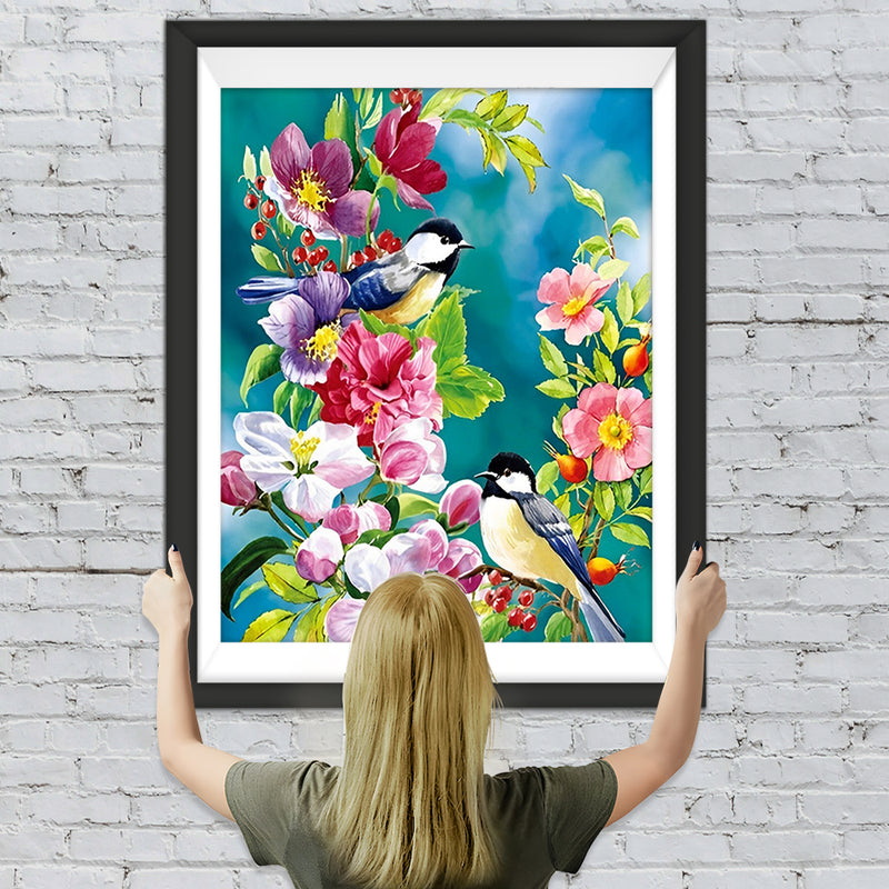 Vögel Blumen Diamond Painting