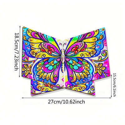 Wunderschöner Schmetterling Freihändiger Tischbuchhalter aus Holz Diamond Painting