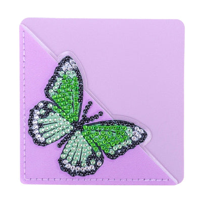 6St. Schmetterling Blume PU Ecke Abdeckung Lesezeichen Set Diamond Painting