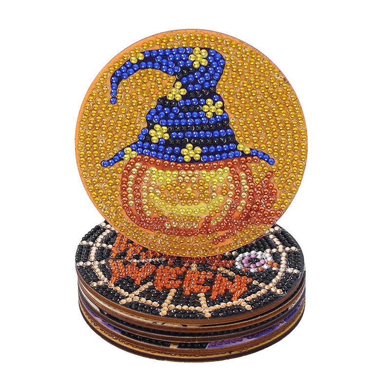 Halloween Diamond Painting Untersetzer 6Pcs