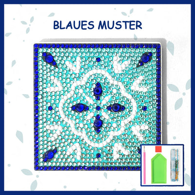 Pop-Muster Quadratisch Diamond Painting Untersetzer 1/6Pcs