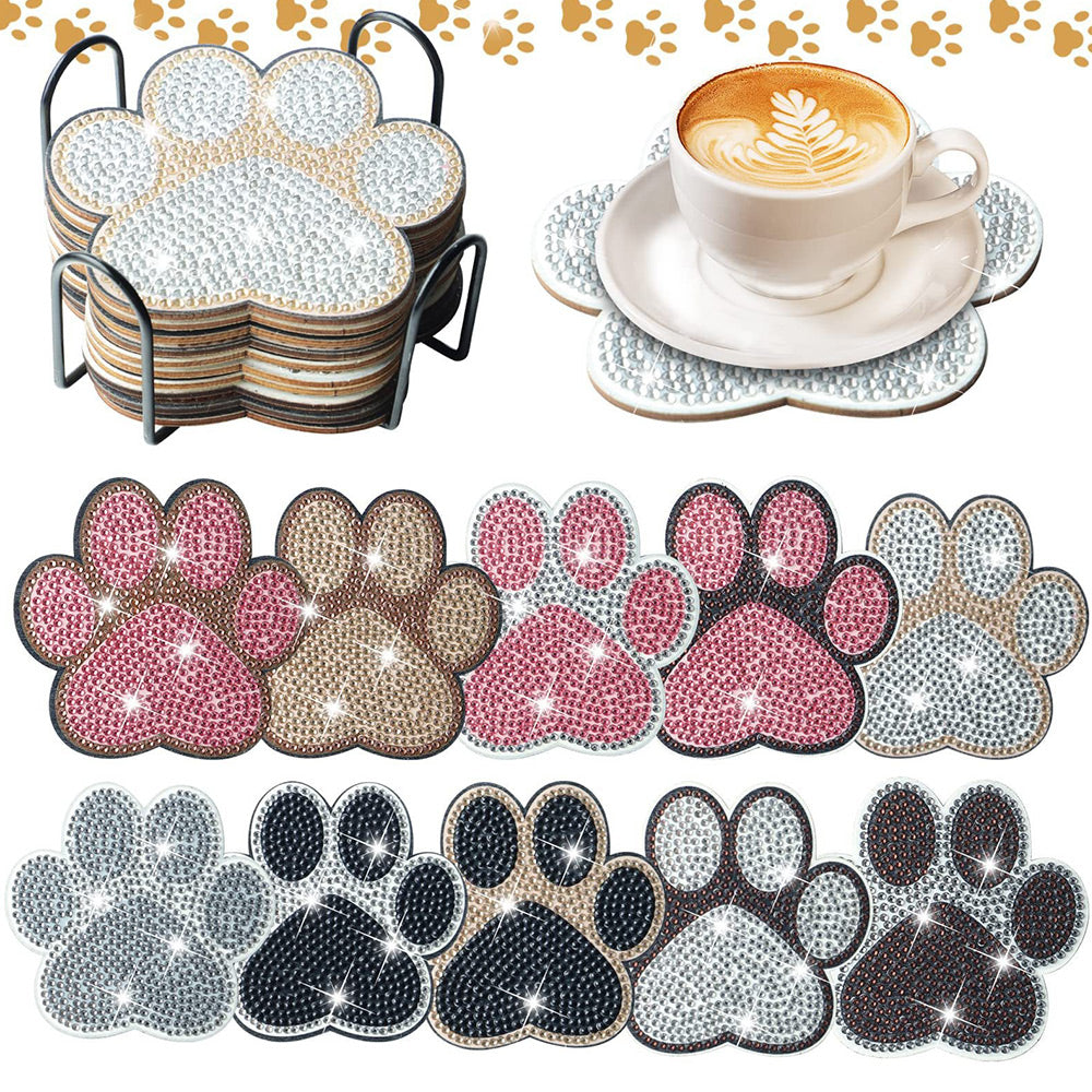 10Stück Tierklauen Diamond Painting Untersetzer