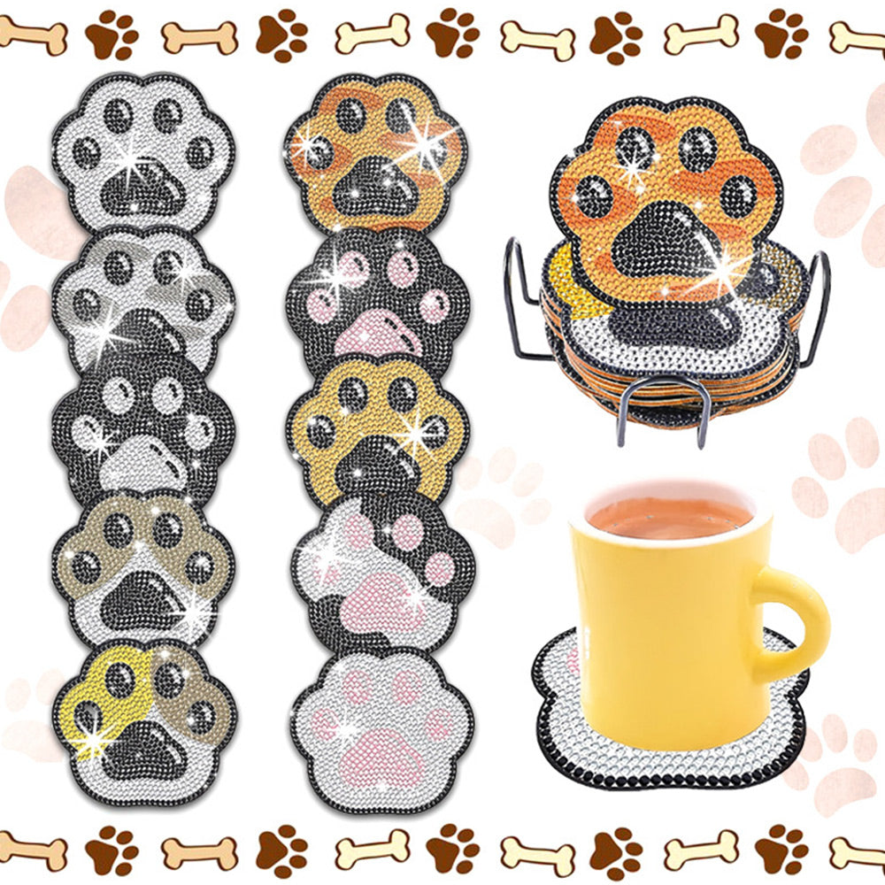 10Stück Tierklauen Diamond Painting Untersetzer