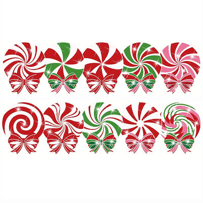 Weihnachten Lollipop Diamond Painting Untersetzer 8/10Pcs