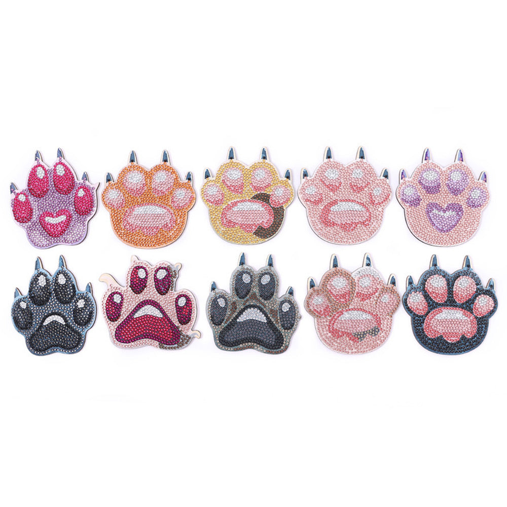 Bärenklauen Diamond Painting Untersetzer 10Pcs