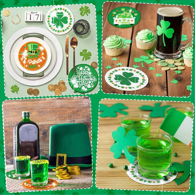 Fröhlichen St. Patrick's DAY Diamond Painting Untersetzer 8Pcs