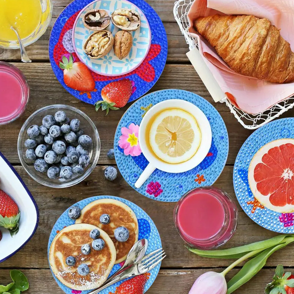 10Stück Meerestier Diamond Painting Untersetzer