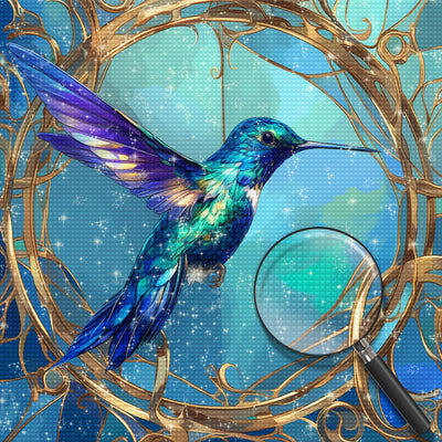 Fliegender Blauer Vogel Diamond Painting