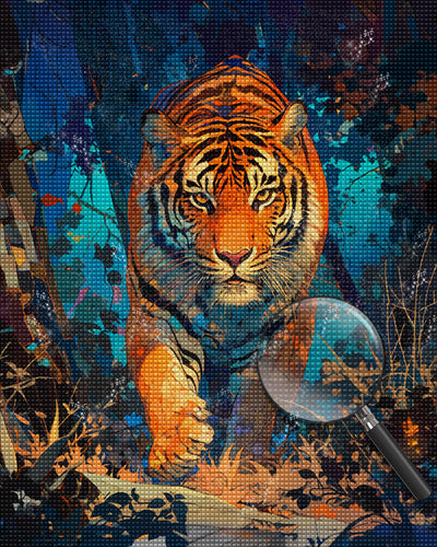 Tiger im Dschungel Diamond Painting