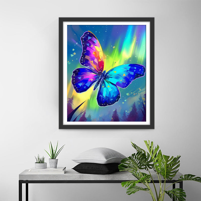 Bunt Glühender Schmetterling Diamond Painting