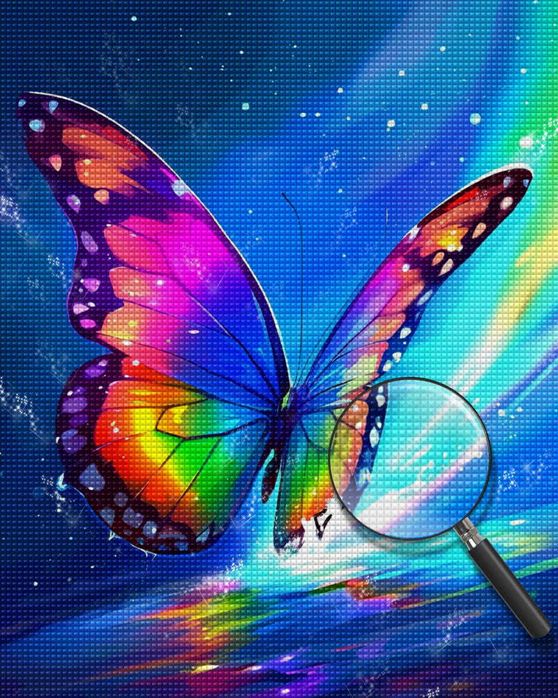 Schmetterling und Schöne Aurora Diamond Painting