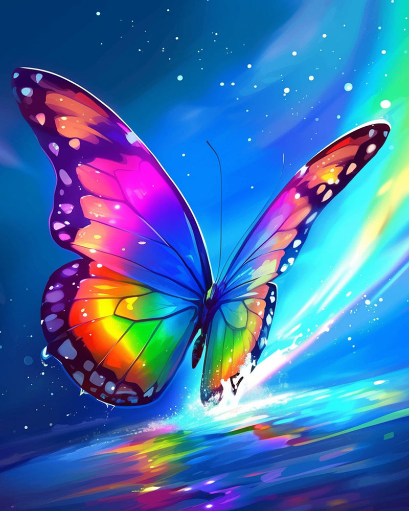 Schmetterling und Schöne Aurora Diamond Painting