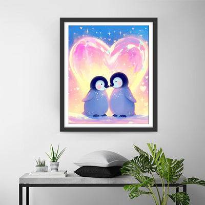 Pinguin Paar Diamond Painting