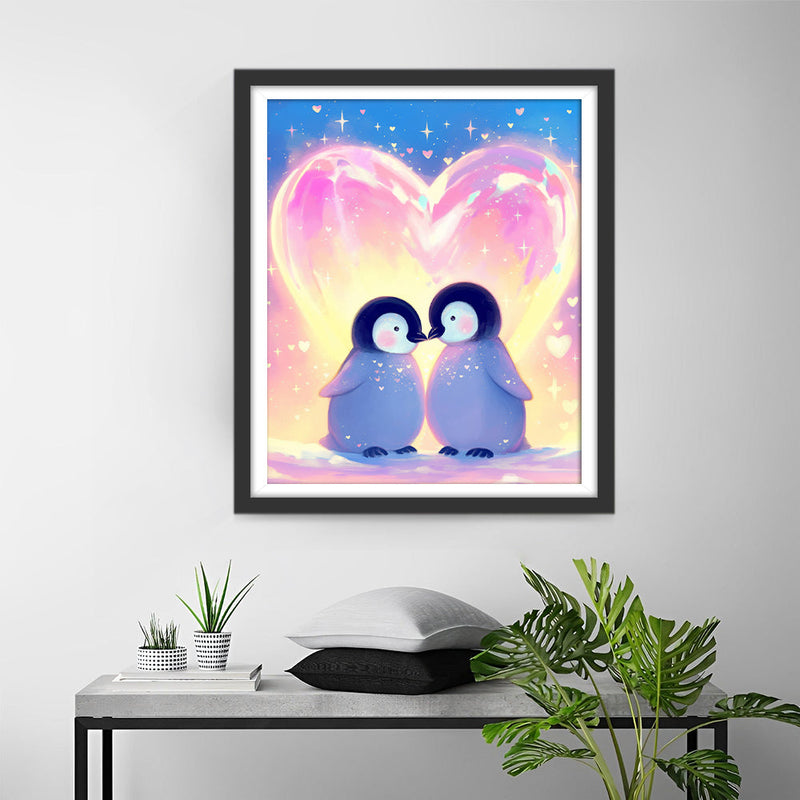 Pinguin Paar Diamond Painting