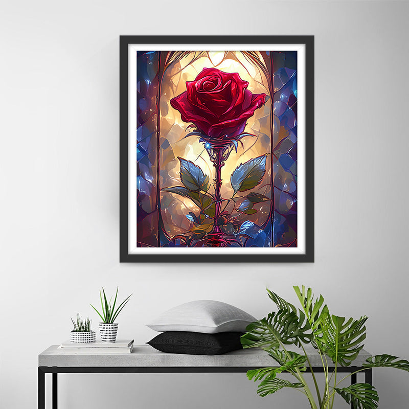 Rote Rose Diamond Painting