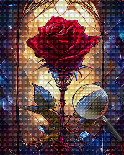 Rote Rose Diamond Painting