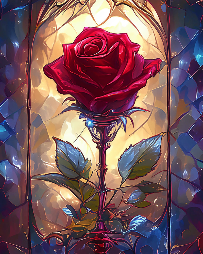 Rote Rose Diamond Painting