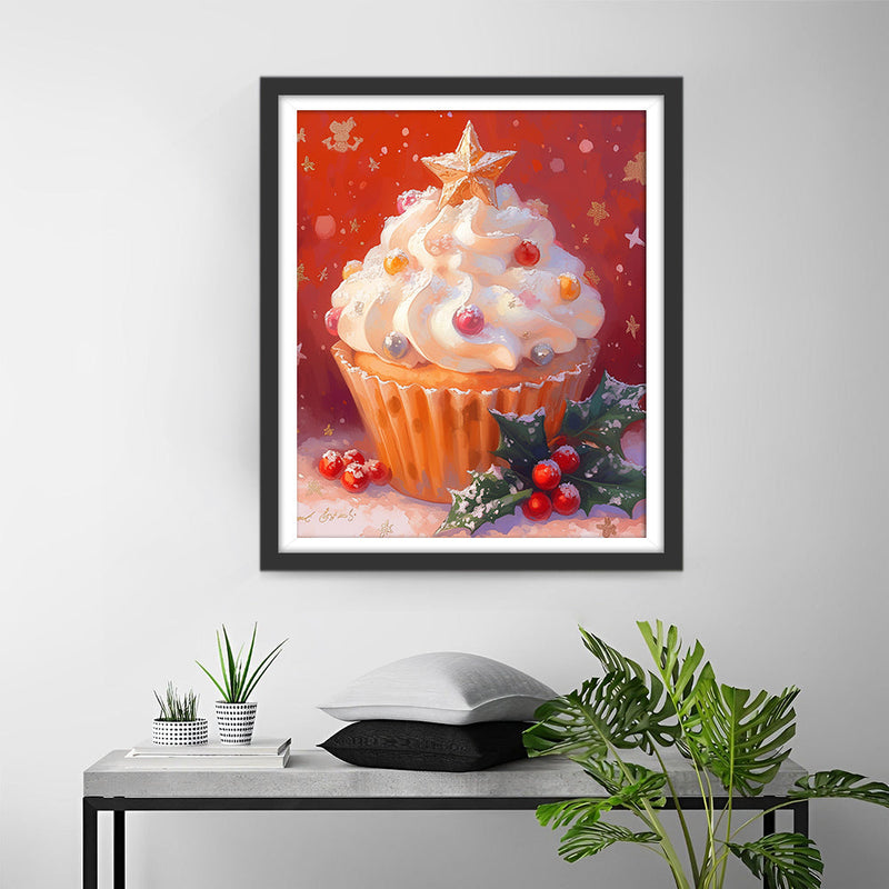 Weihnachten Cupcakes Diamond Painting