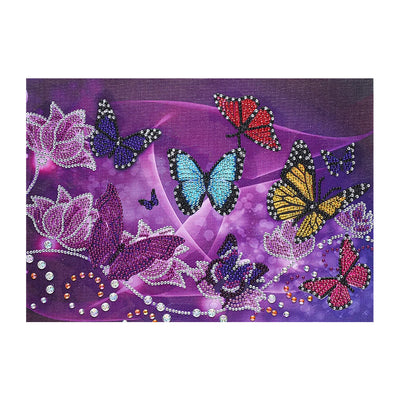 Fantasie Bunte Schmetterlinge Sonderform Diamond Painting