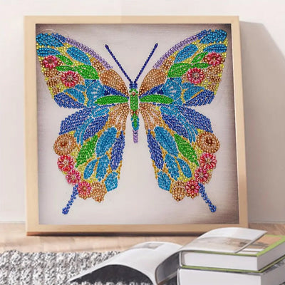 Ein Farbenfroher Schmetterling Sonderform Diamond Painting