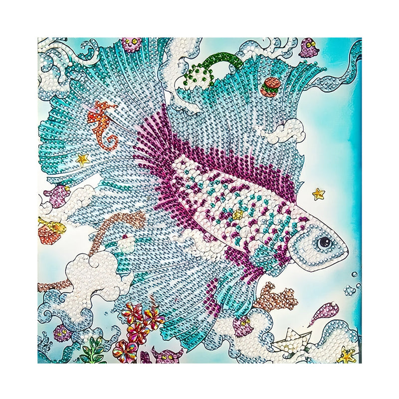 Grüner Guppy Sonderform Diamond Painting