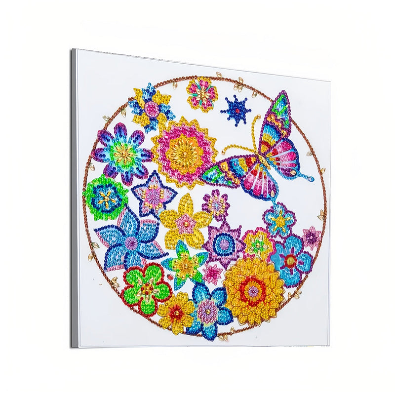 Bunte Schmetterling Girlande Sonderform Diamond Painting