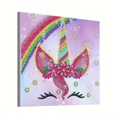 Regenbogen Einhorn Sonderform Diamond Painting