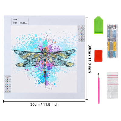 Eine Bunte Libelle Sonderform Diamond Painting