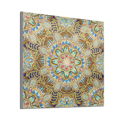 Helles Goldenes Mandala Sonderform Diamond Painting