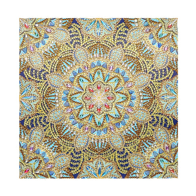 Helles Goldenes Mandala Sonderform Diamond Painting