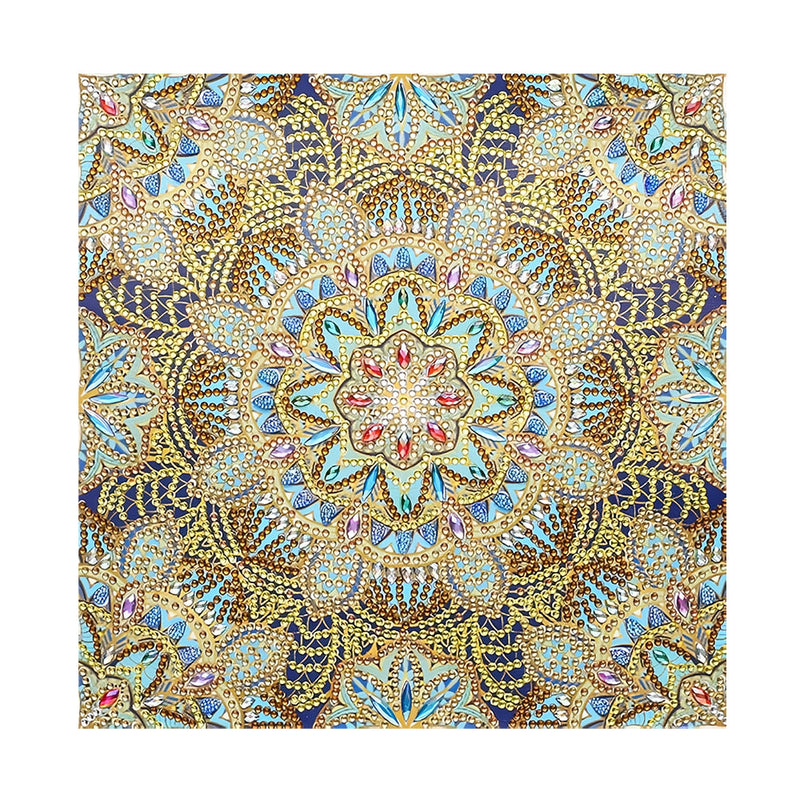 Helles Goldenes Mandala Sonderform Diamond Painting