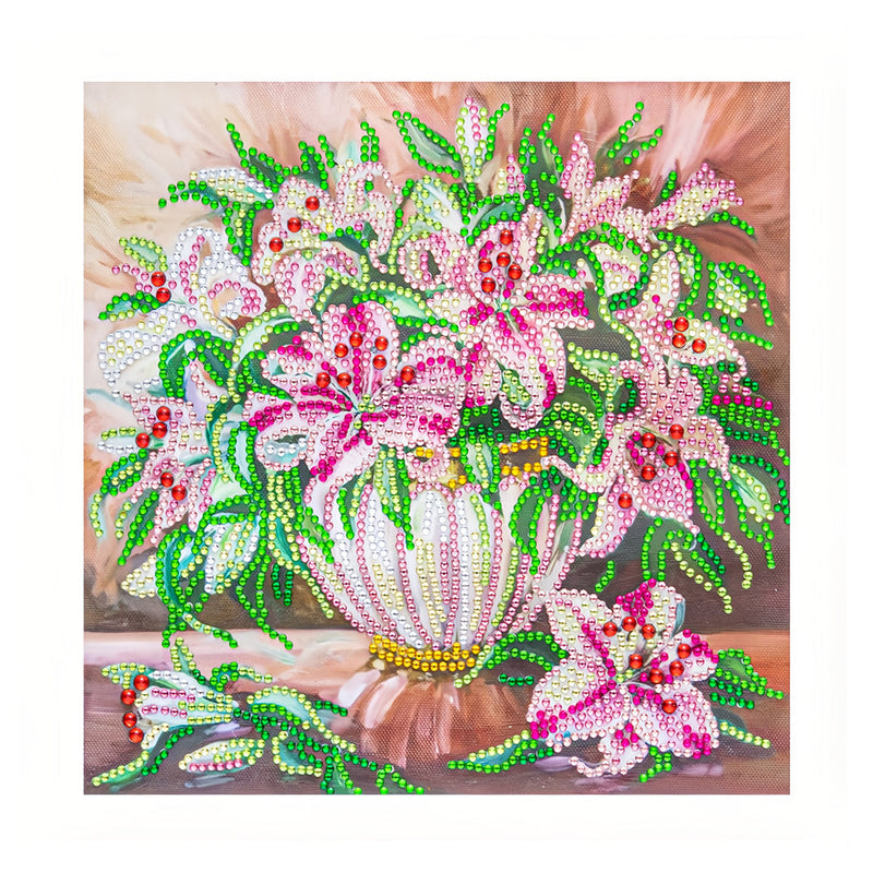 Rosa Lilie Sonderform Diamond Painting