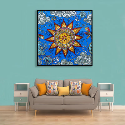 Goldener Stern Mandala Sonderform Diamond Painting