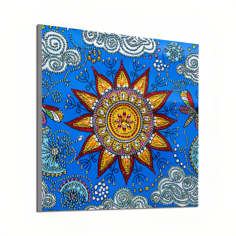 Goldener Stern Mandala Sonderform Diamond Painting