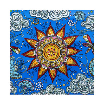 Goldener Stern Mandala Sonderform Diamond Painting