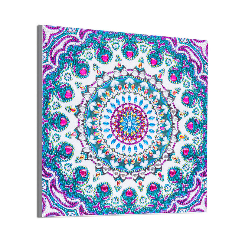 Blaues und Lila Mandala Sonderform Diamond Painting