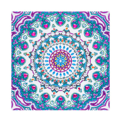 Blaues und Lila Mandala Sonderform Diamond Painting