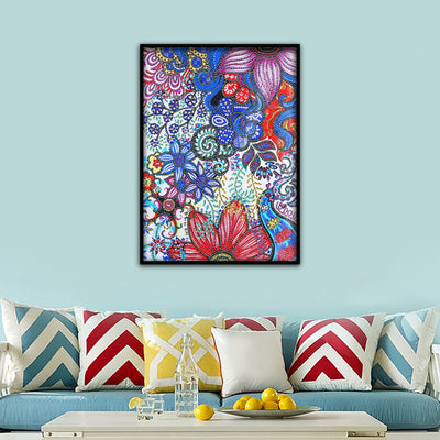 Verschiedene Blumen Sonderform Diamond Painting