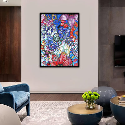 Verschiedene Blumen Sonderform Diamond Painting