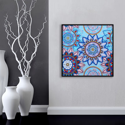 Verschiedene Manndala Blumen Sonderform Diamond Painting