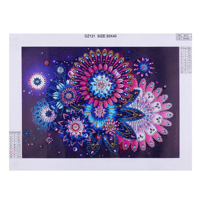 Gänseblümchen Mandala Sonderform Diamond Painting