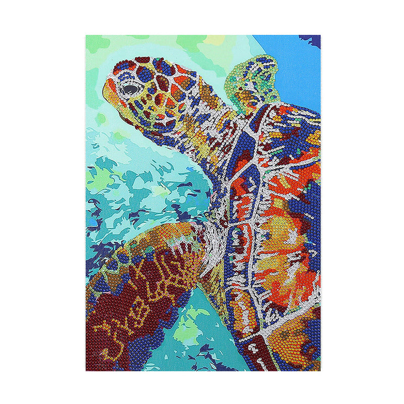 Bunte Schildkröte Sonderform Diamond Painting