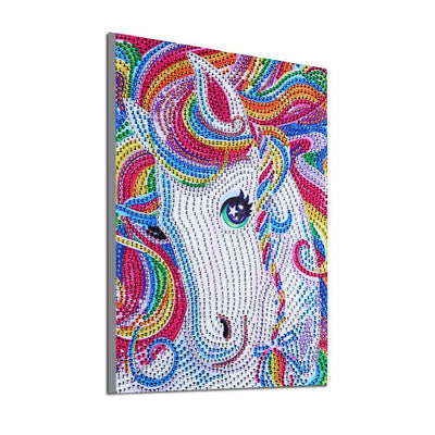 Regenbogenhaar Pferd Sonderform Diamond Painting