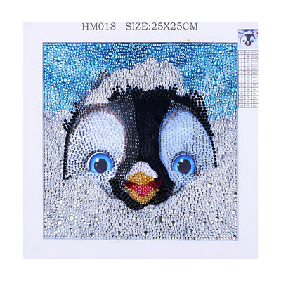 Niedlicher Pinguin Sonderform Diamond Painting