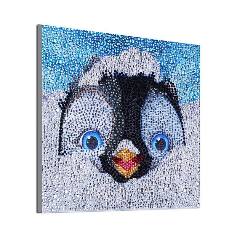 Niedlicher Pinguin Sonderform Diamond Painting